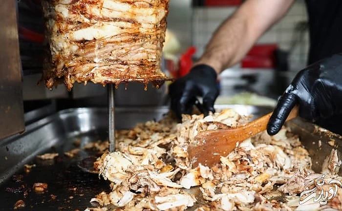 طرز تهیه شاورمای مرغ لبنانی شاورمای مرغ